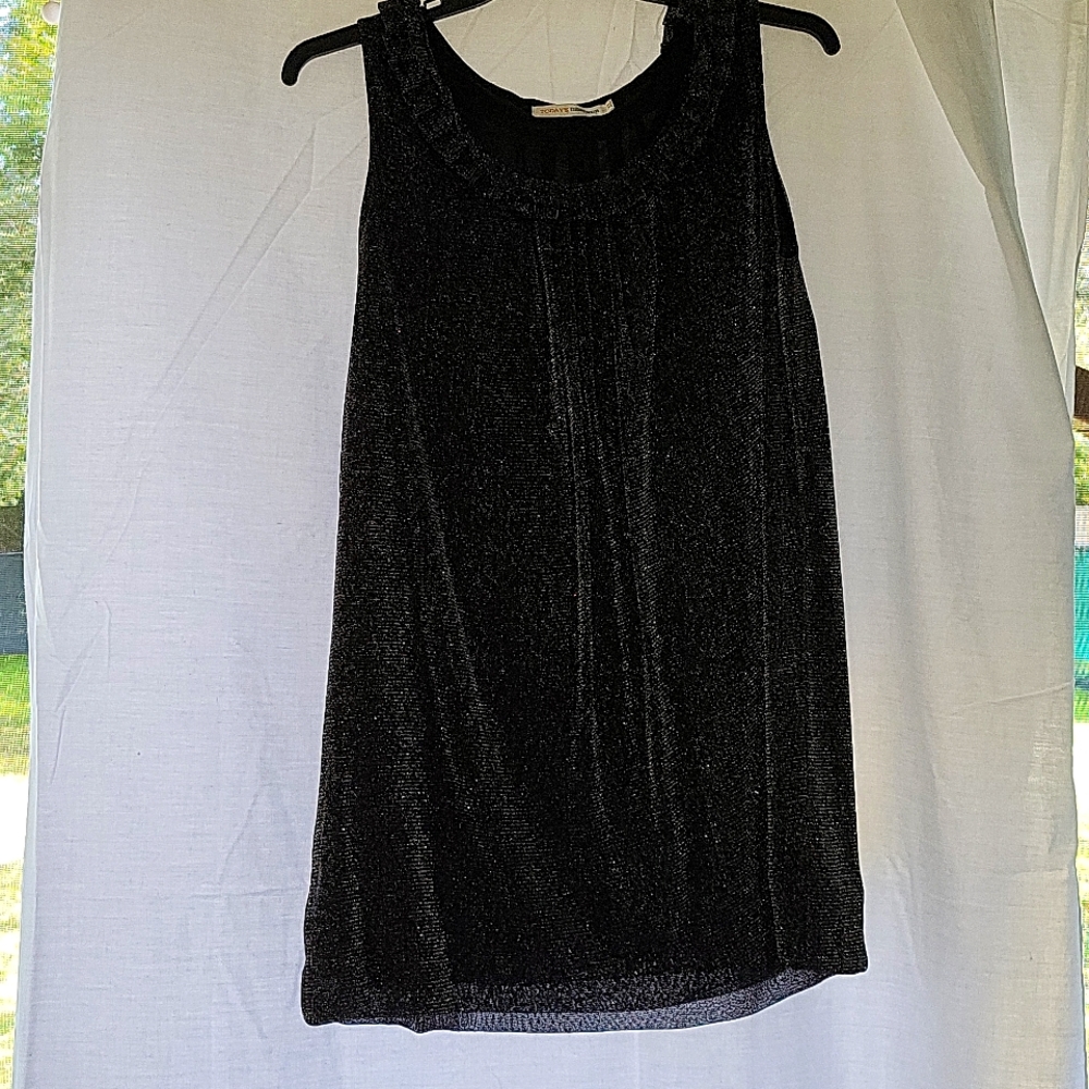 Today's Designer Black sparkling top XL
